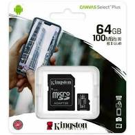 64GB micSDHC Canvas Select Plus 100R A1 C10